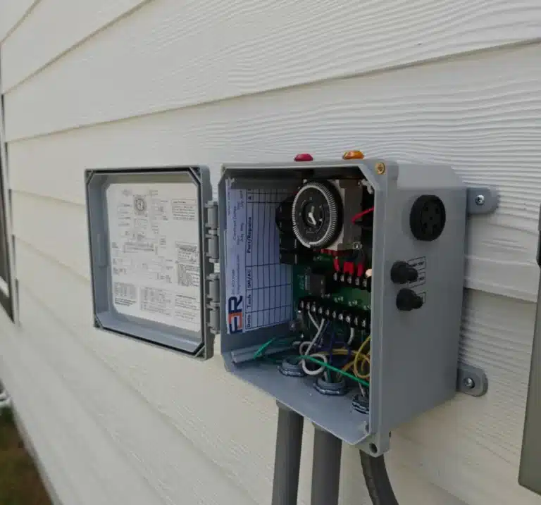 Fjr septic installers control panel for an aerobic septic system