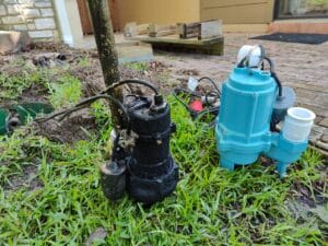Fjr Septic Installer replacing a bad pump for a new on in a septic repair