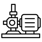 icon of a air pump for aerobic system